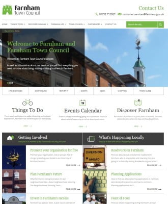 www.farnham.gov.uk Home page