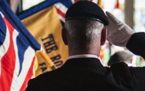 Man saluting