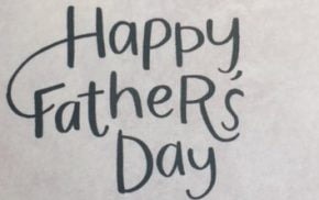 Happy Father's Day in script