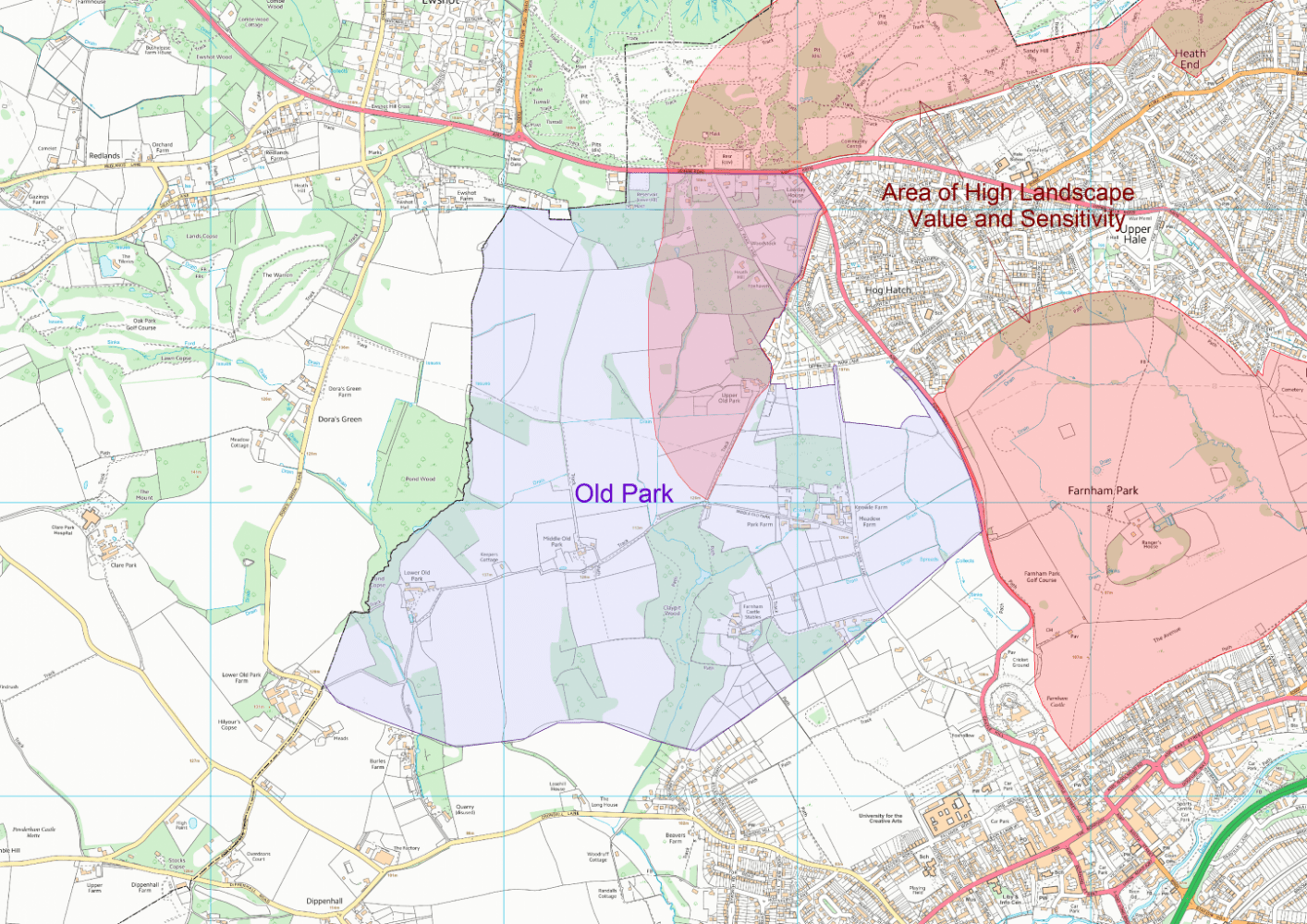 Map F - Old Park - Farnham Town Council