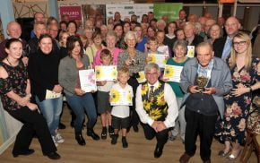 Group of people with awards