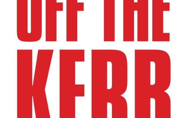 Off The Kerb Logo is red type