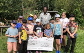 Group of young people with the Mayor.