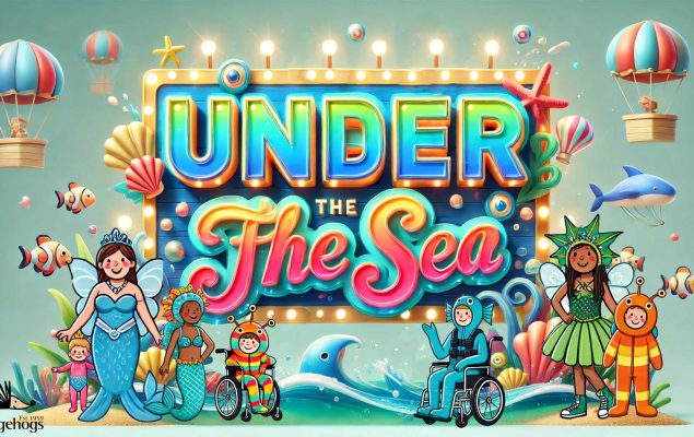 Poster showing an illustration and the words 'Under the Sea'.